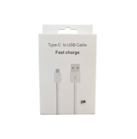 Laddkabel 2M, Typ-C till USB