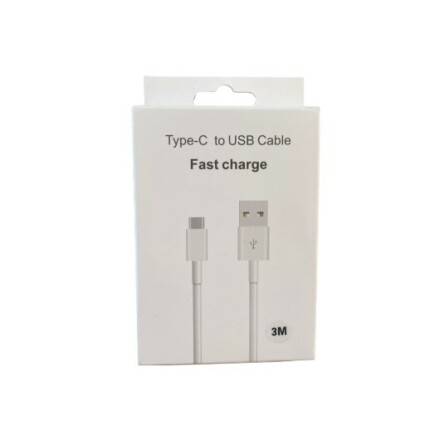 Laddkabel 3M, Typ-C till USB